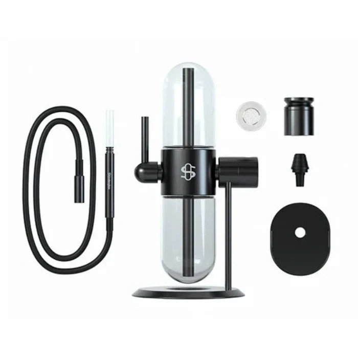 Stundenglass Gravity Hookah infuser Water Pipe - Black Full Size Glass Hookah