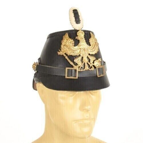 Prussian Jager Enlisted Shako Leather Helmet item new
