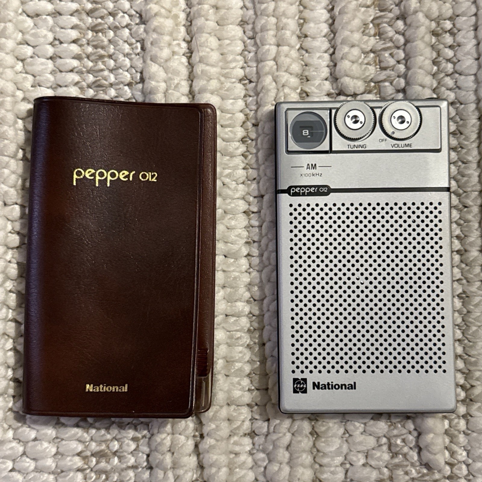 Vintage National Panasonic Pepper thin P-012 Made In Japan With Original Case