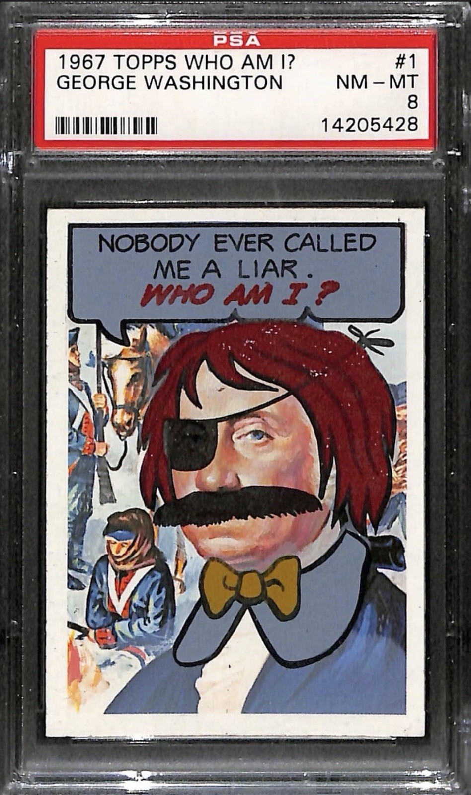 1967 Topps Who Am I? #1 President George Washington PSA 8 NM-MT - Rare