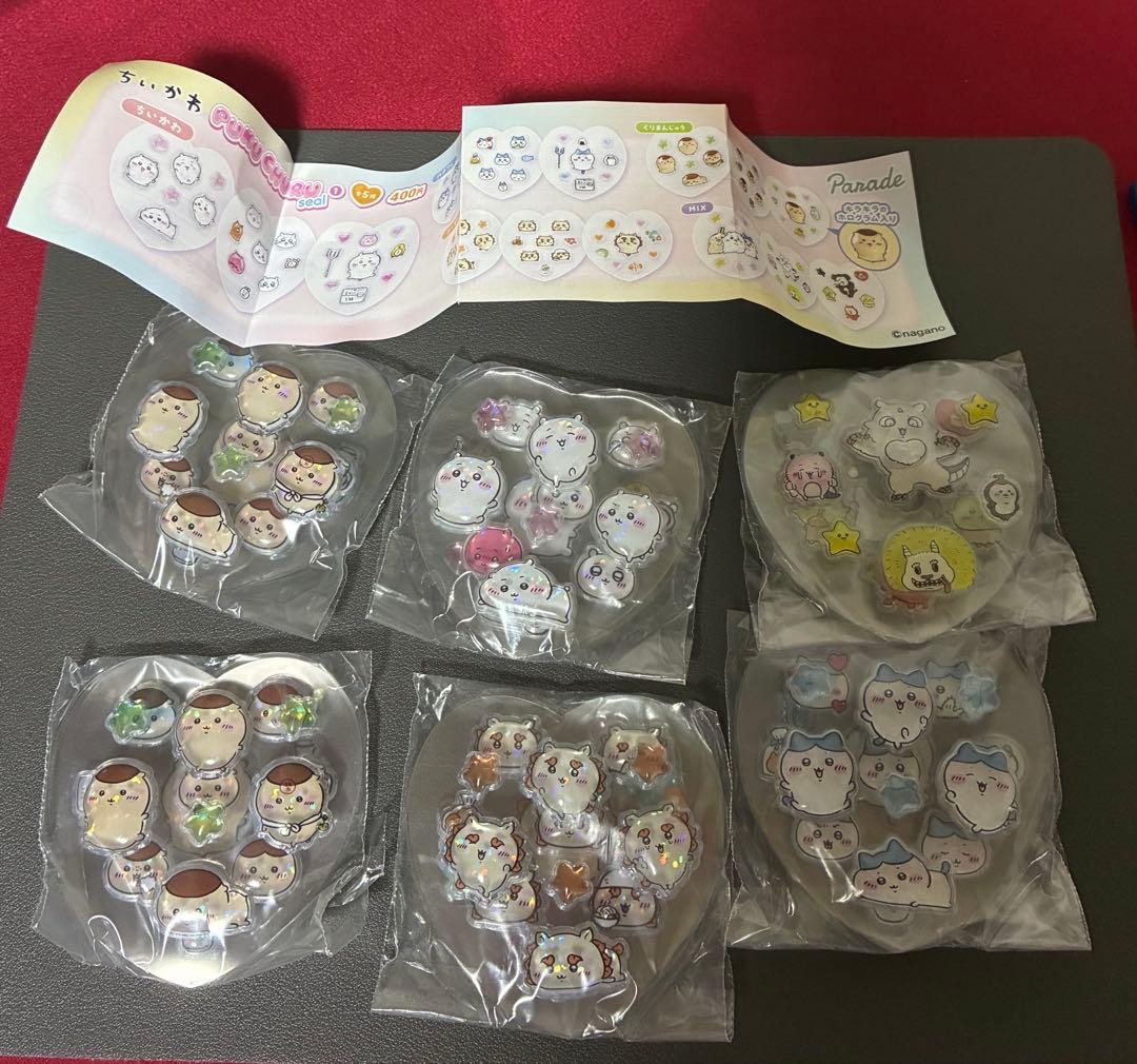 Chiikawa Puku Churu Stickers 5 Designs Plus Extra Set Collectible 15+ Chiikawa Puku Churu Stickers 5 Designs Plus Extra Set Collectible 15+