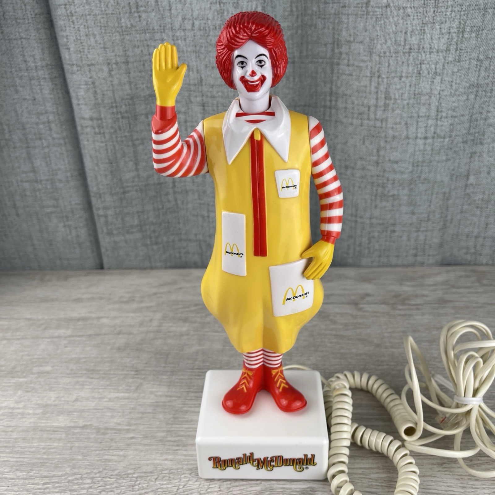 1985 Ronald McDonald Land Line Phone McDonald’s Telephone Vintage WORKS