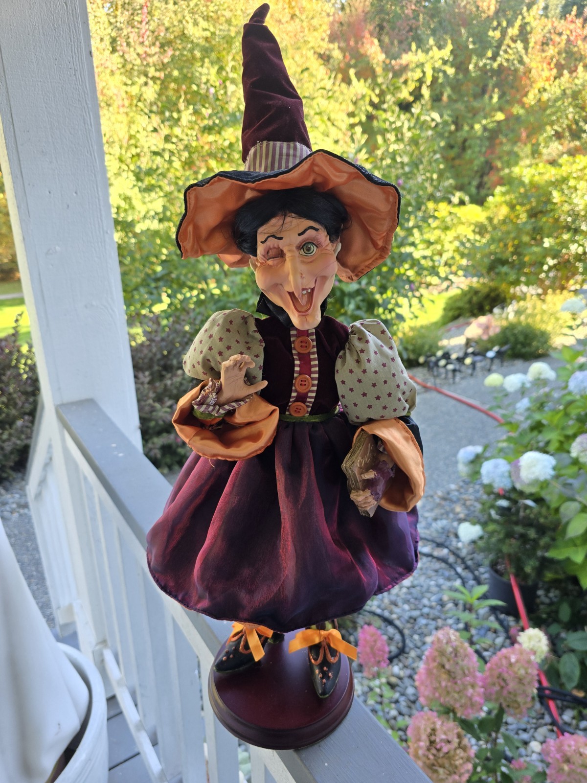 Katherine\'s Collection Disturbing Delights Halloween Witch with Spell Book. Katherine\'s Collection Disturbing Delights Halloween Witch with Spell Book.
