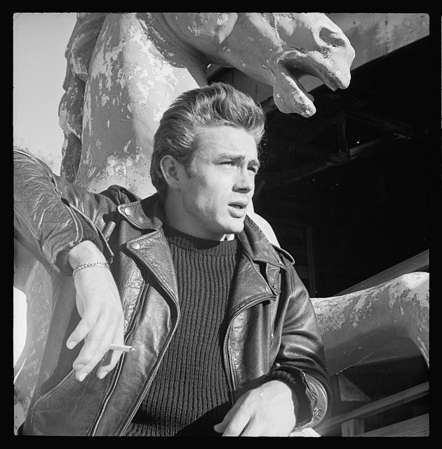 Photo:James Dean 1950s Leather Jacket Portrait Photograph Print