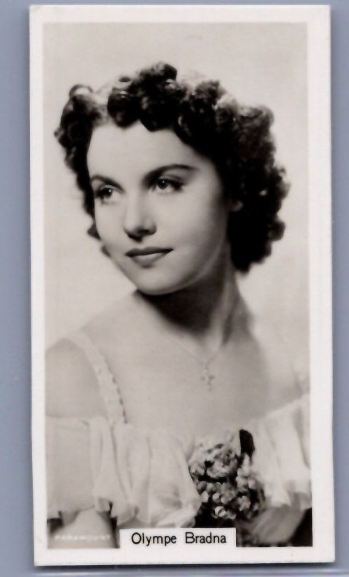 1939 R.J. Lea Famous Film Stars - Olympe Branda #54