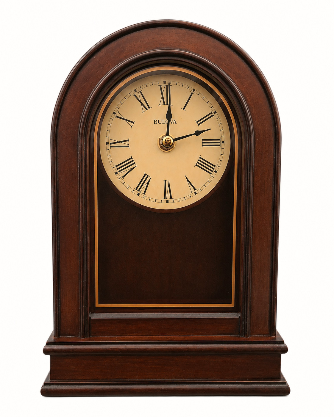Bulova Engraved Hardwick Arch Clock