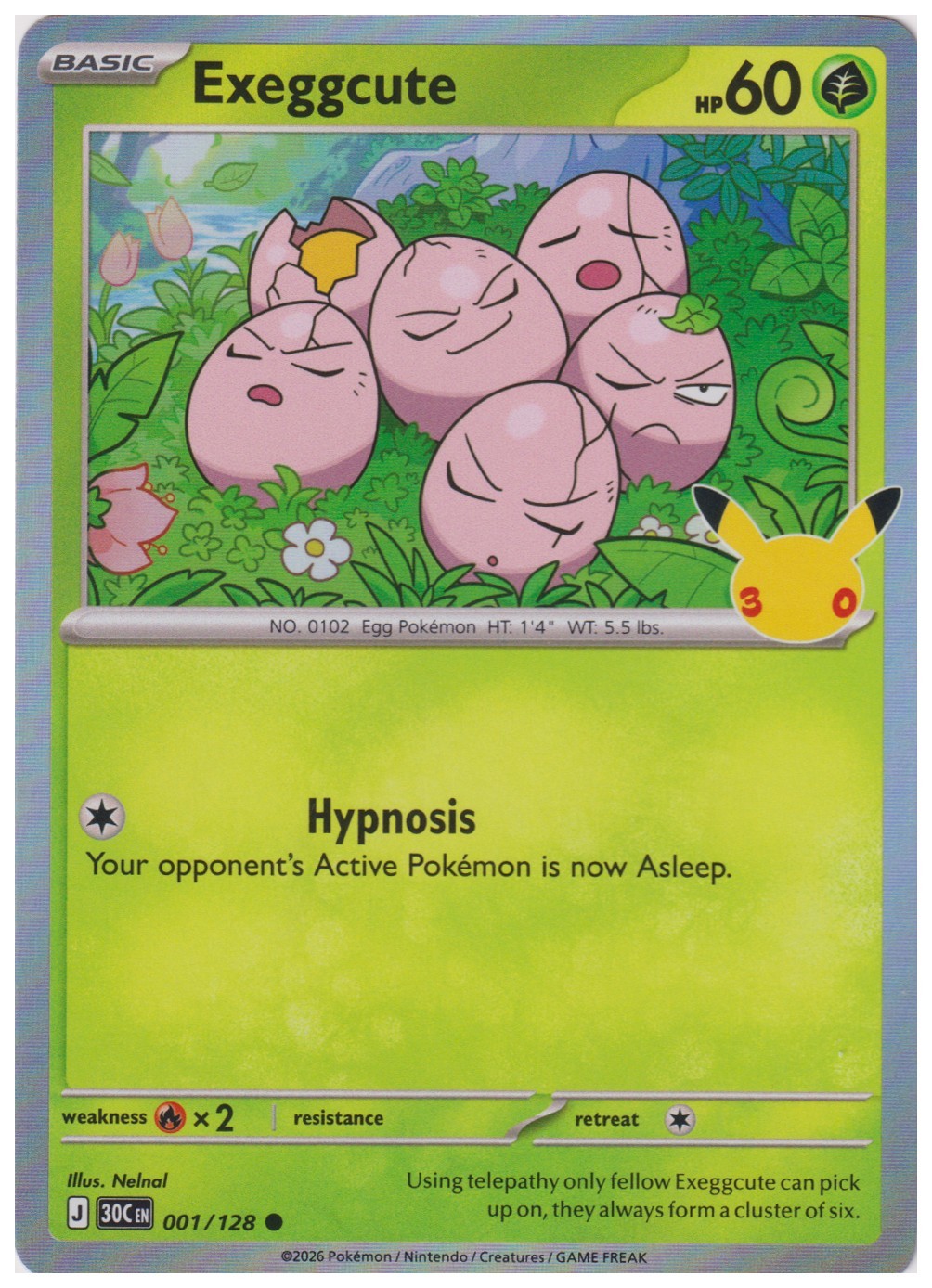 Pokémon Single Cards 30th Anniversary Pick Your Card Pokemon TCG