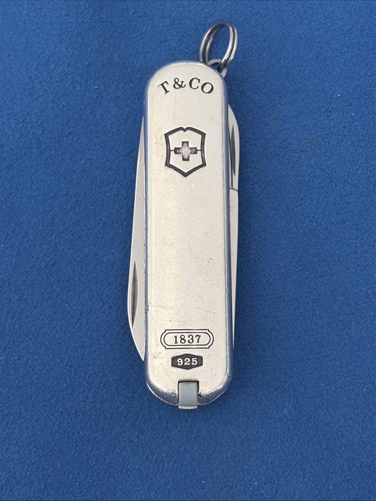 Vintage Tiffany & Co Victorinox 925 Sterling Classic Keychain Knife