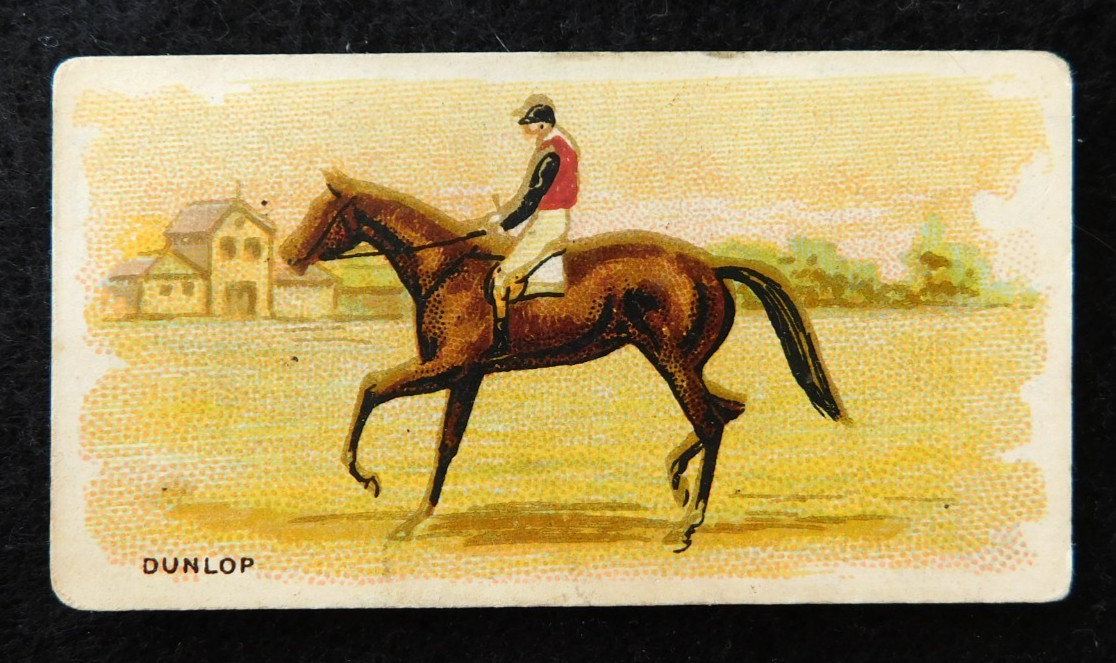 1906 Wills - BAT Cigarette Card Horse Racing Melbourne Cup Winners Dunlop 1887