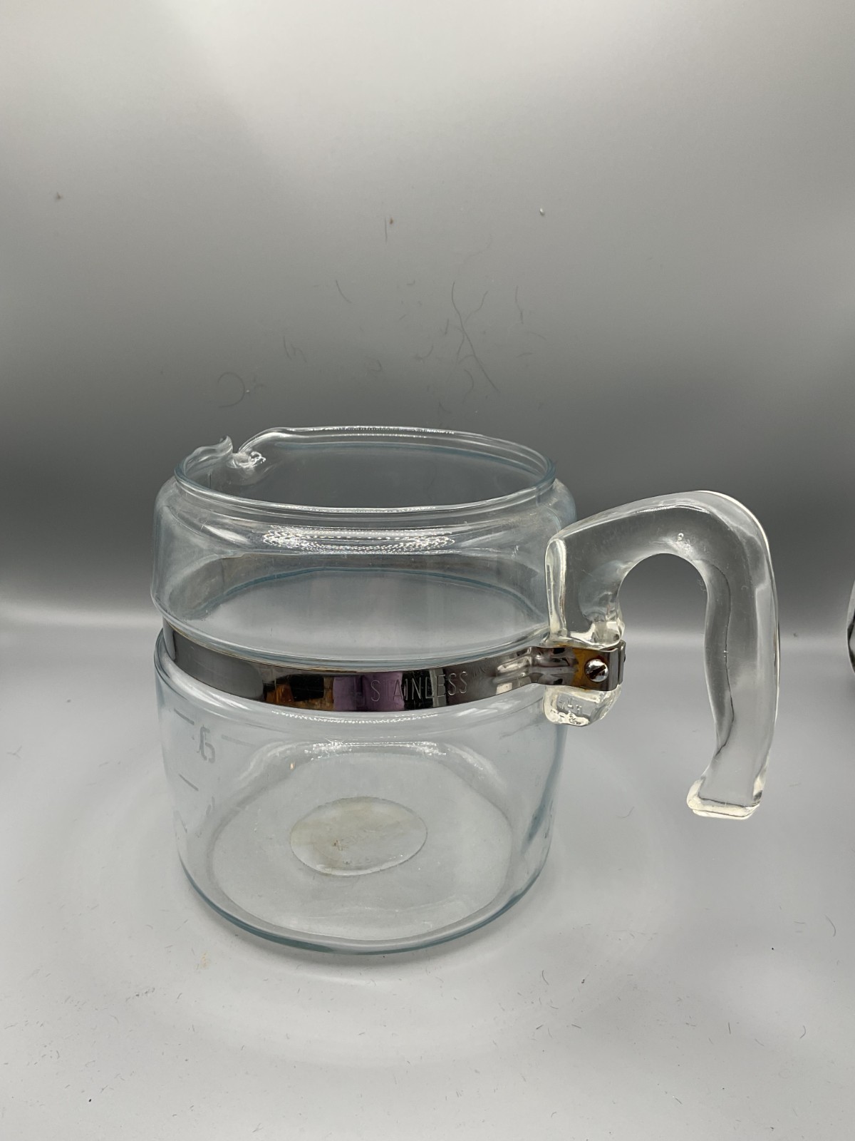 Vintage Pyrex 4 Cup Glass Percolator Coffee Pot Replacement Carafe Stainless