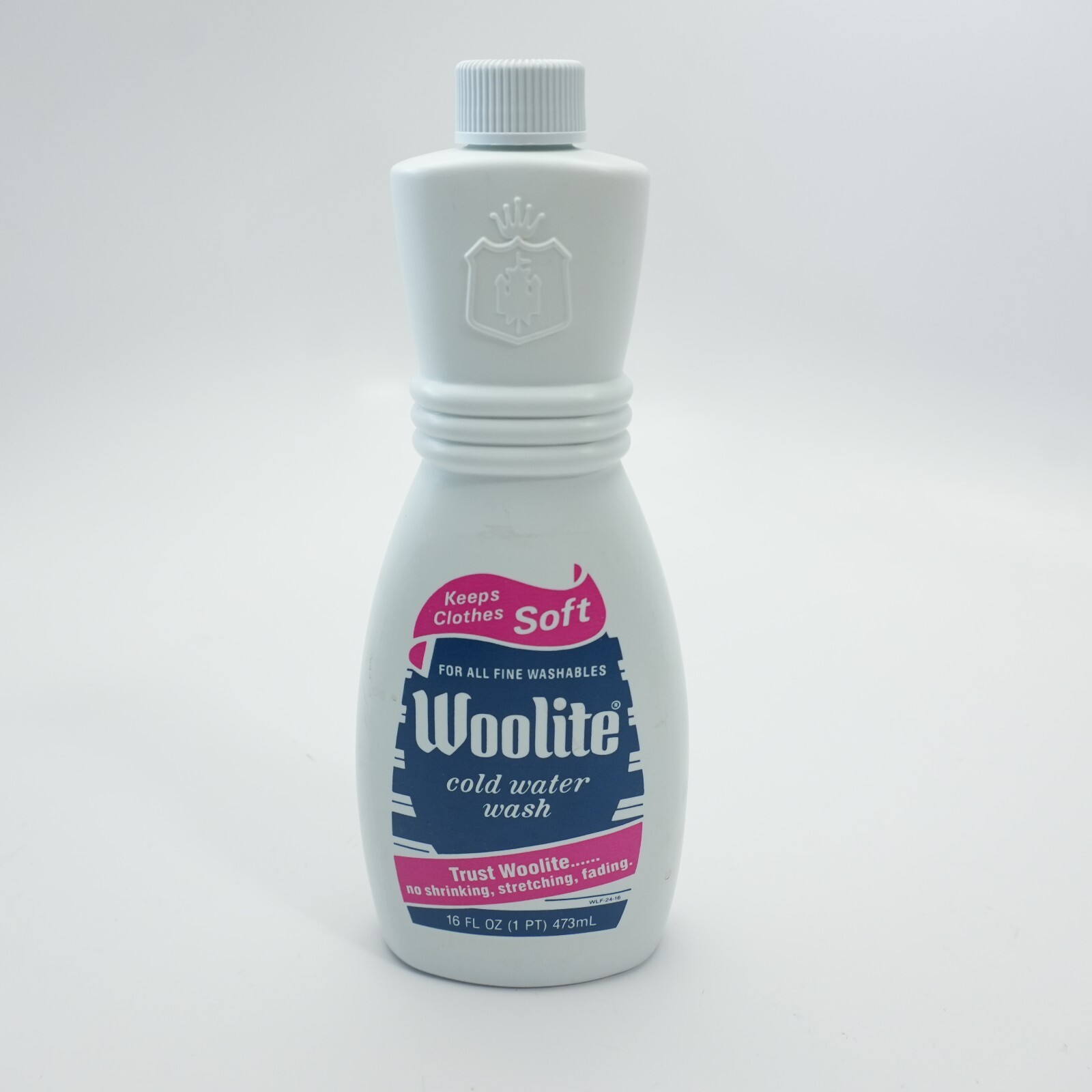 Vintage 1980s Liquid Woolite cold water wash Full Bottle prop Laundry Room 16 Oz