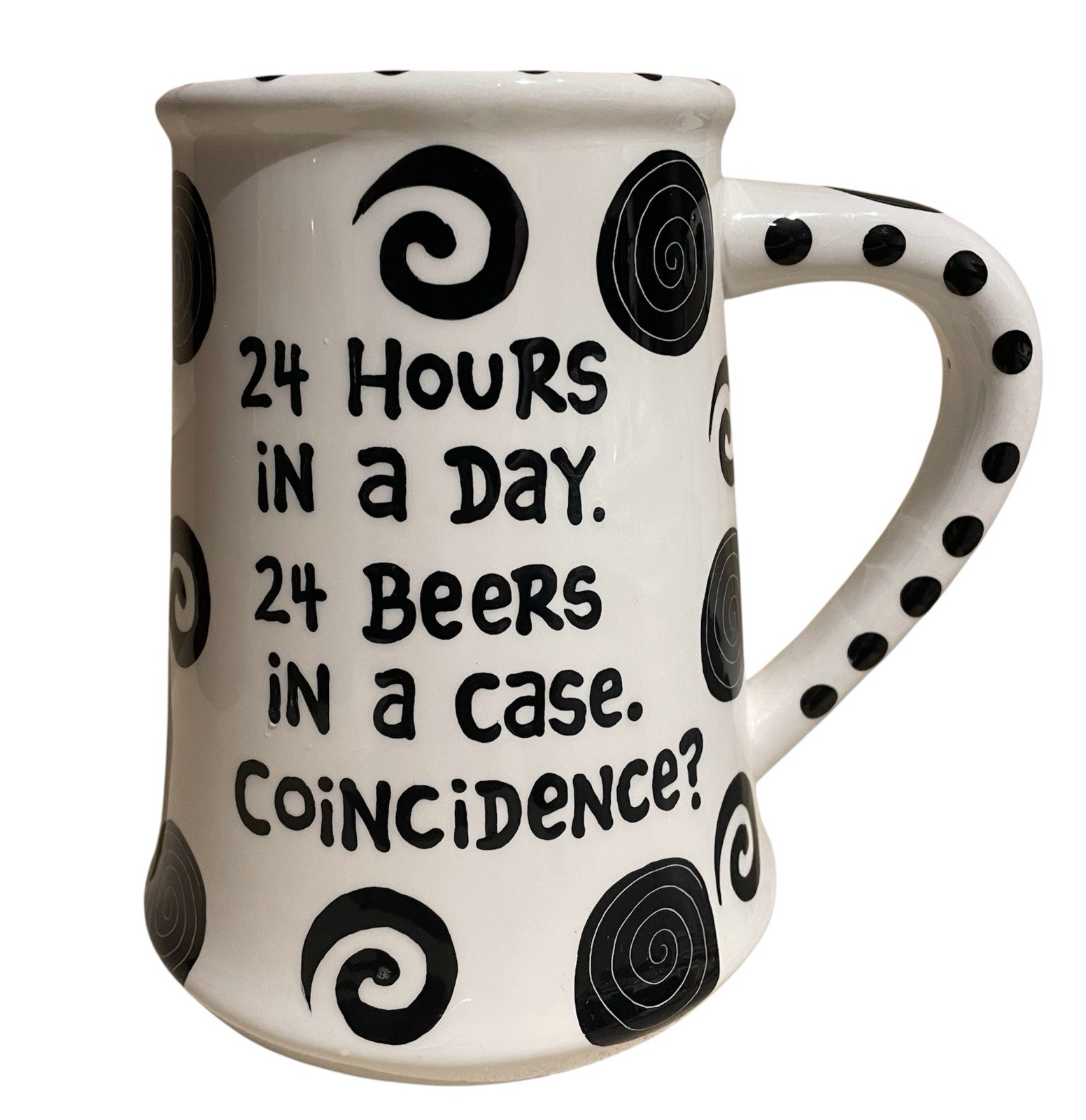 Lorrie Veasey Our Name is Mud Ceramic Beer Mug Coffee Cup Stein 24 oz Funny 6\