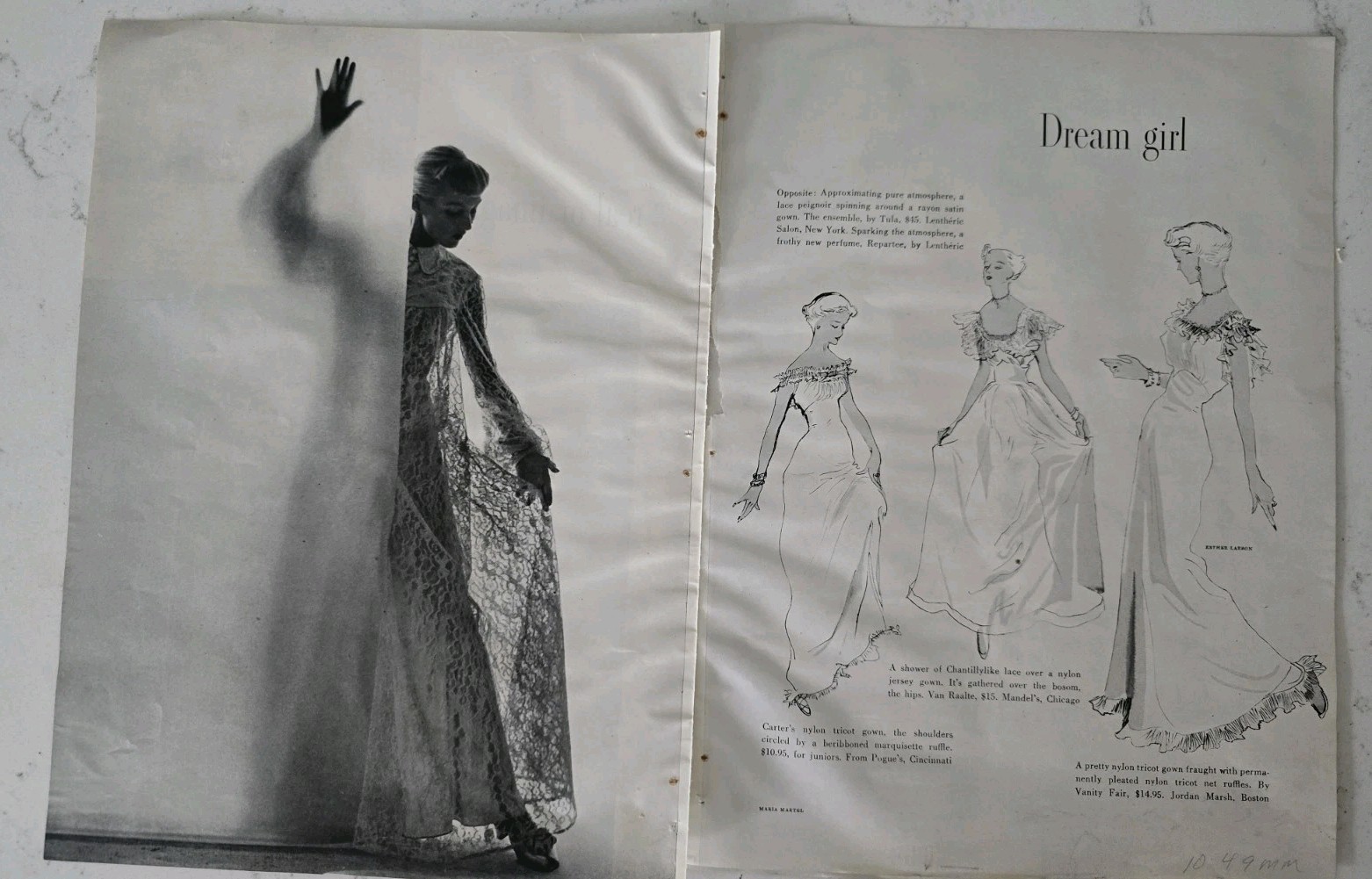 1949 Women\'s Carter\'s gown Jantzen Munsingwear Pantie Girdle & More Fashion Ad 