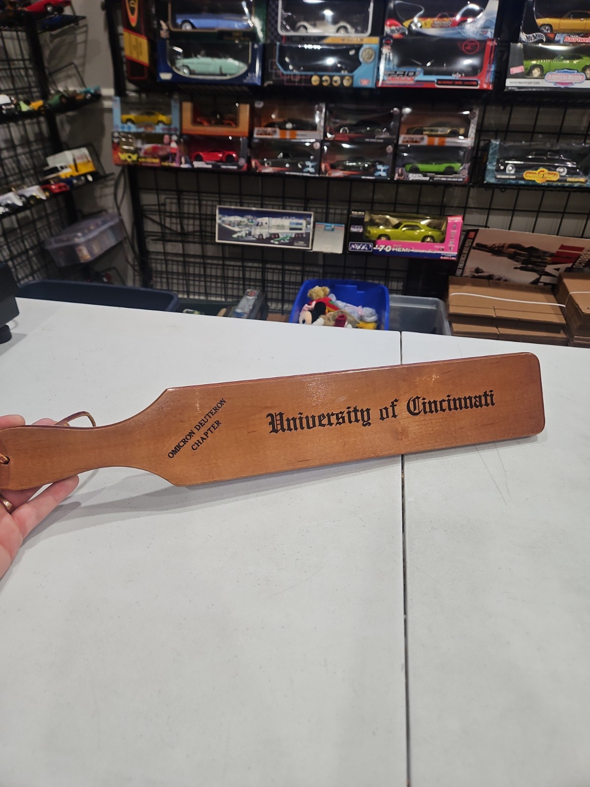 University of Cincinnati Fraternity Paddle Wooden Greek Letter Decor