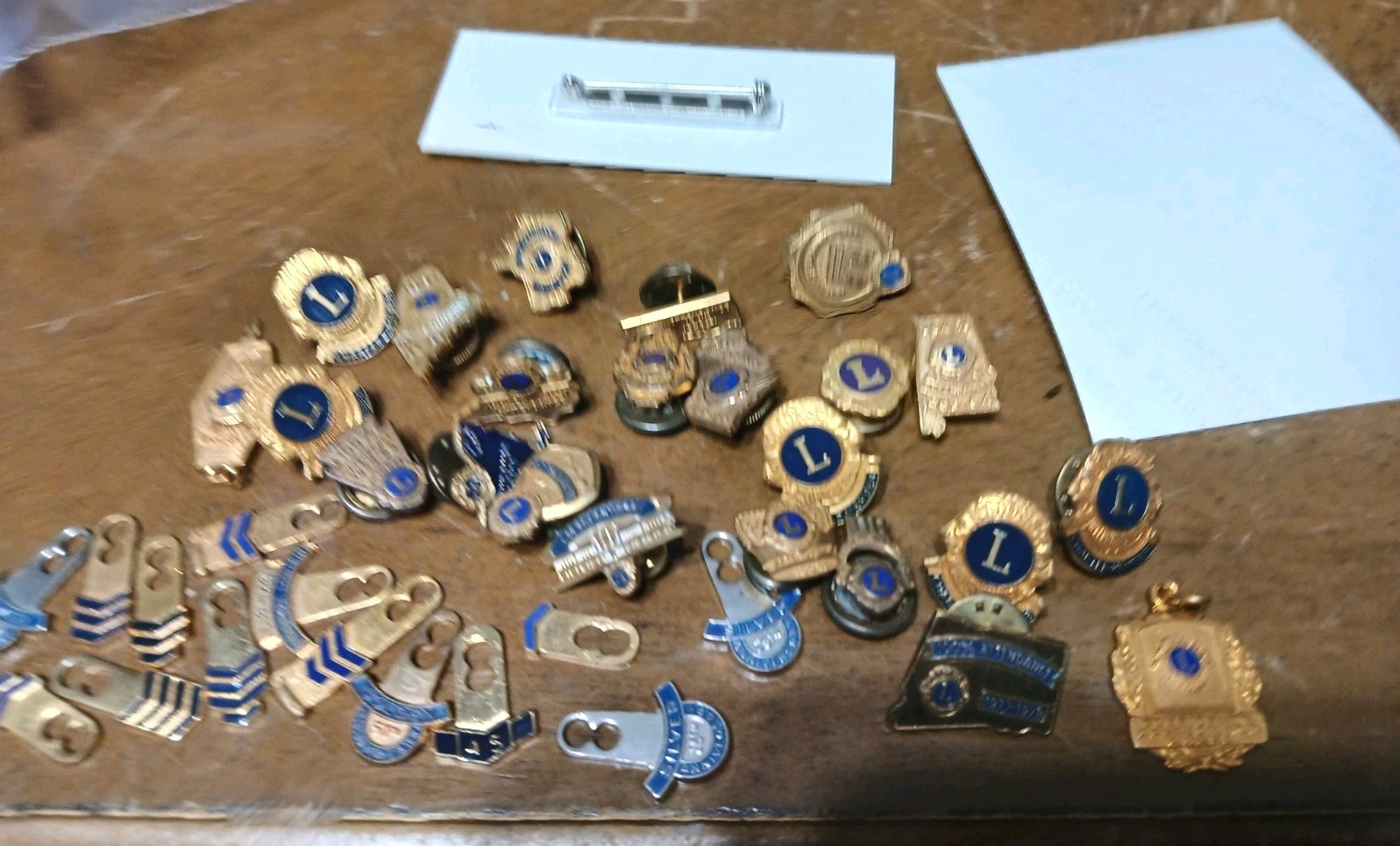 Large Lot Lions Club Attendance Pins  AND More 1958 On Personal Lot 