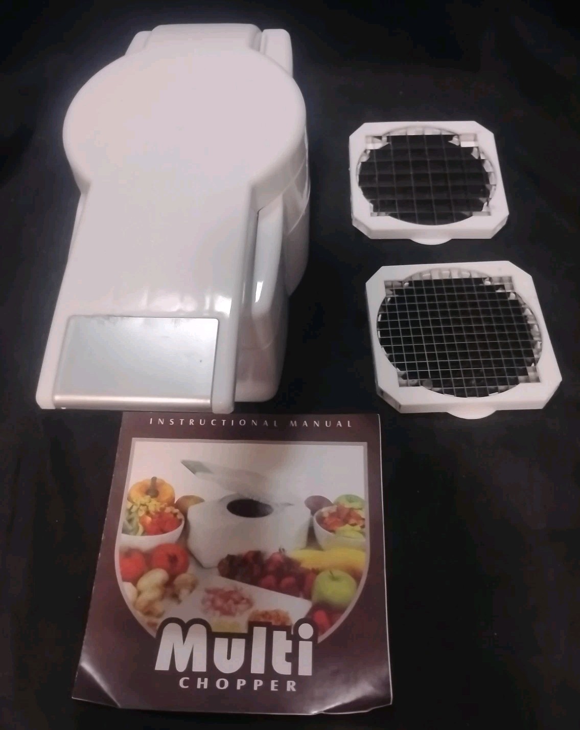 Vintage Bonzai Multi Food Chopper White Vegetable Dicer Mincer W/ Manual (O)