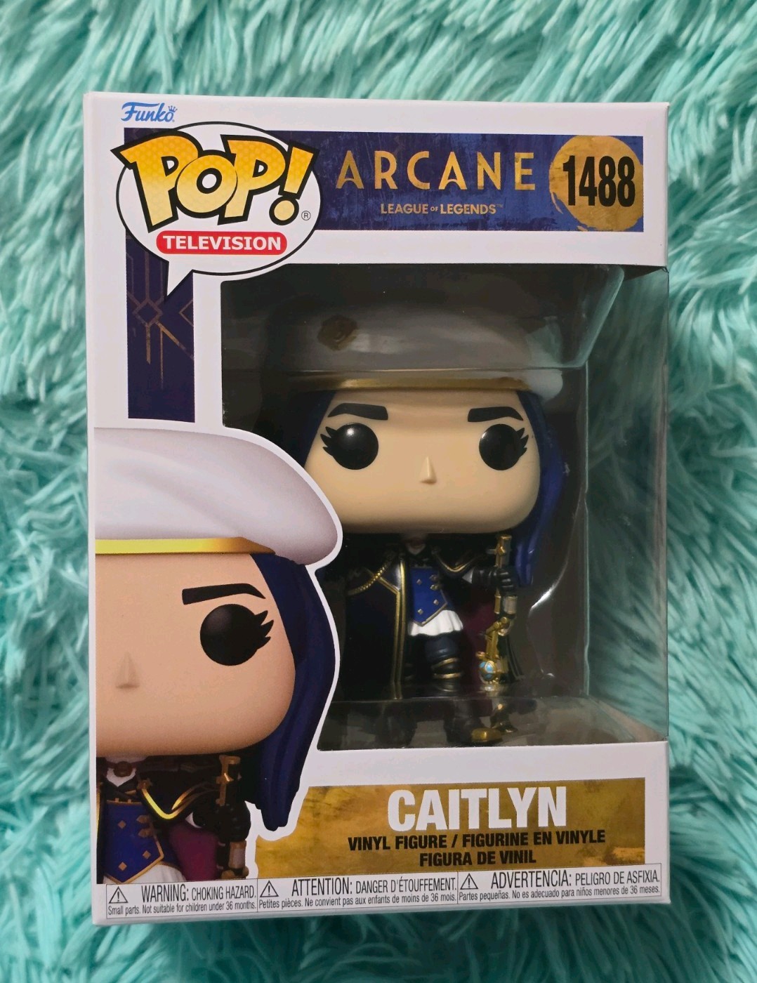 Funko Pop Caitlyn #1488 Arcane League of Legends LoL Television with Protector