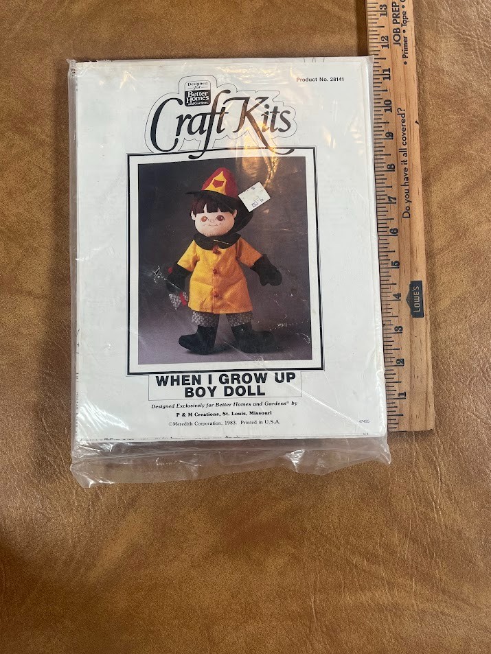 1982 Better Homes & Gardens Craft Kits Doll P & M Creations 
