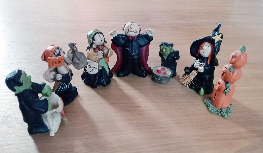 Nancye William’s Sprinkles Collection Lot Of 7  Vintage Halloween Resin Figures