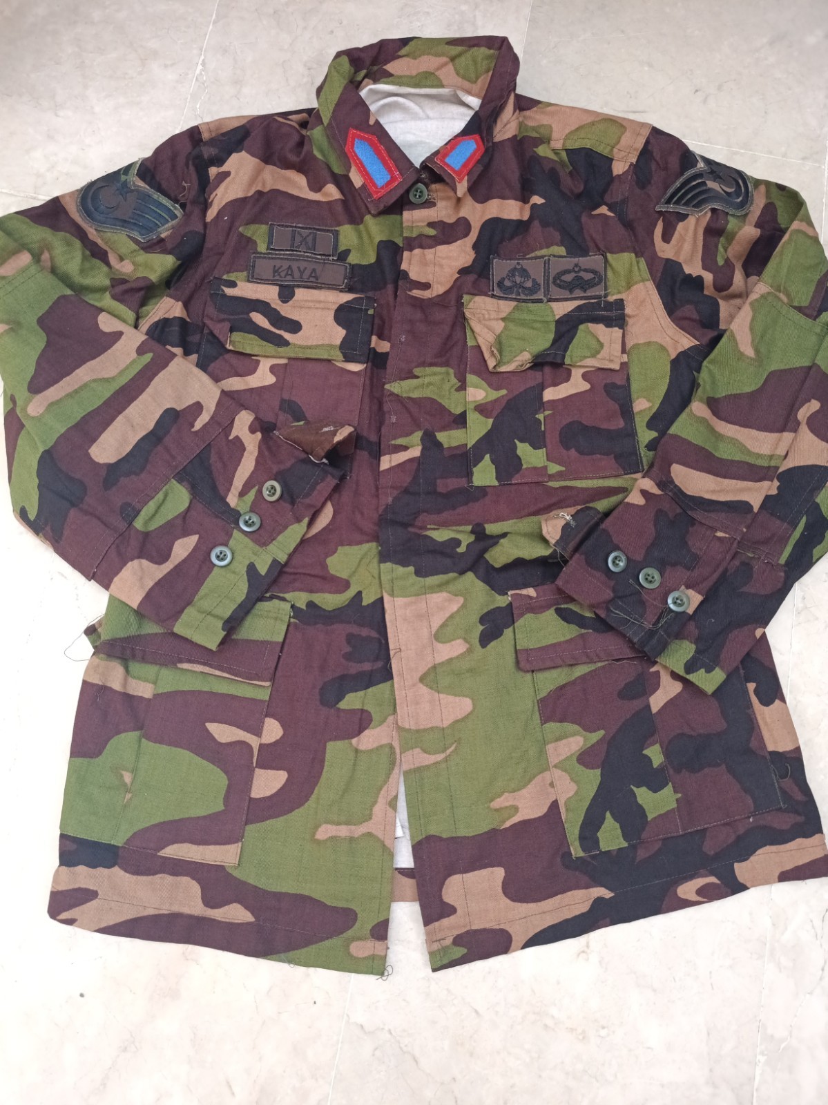 Turkish Army    rare vintage  Nco camouflage uniform Jacket camo bdu 3