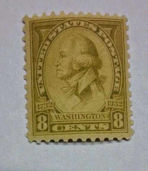 1932 George Washington  93 year old 8 Cent US Postage Stamp MINT