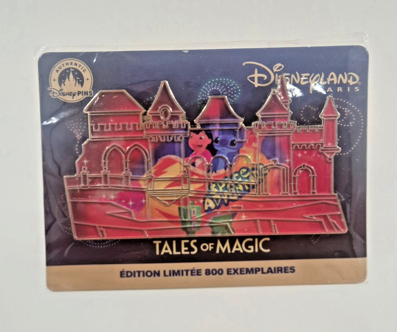 Disneyland Paris Exclusive | Tales of Magic Castle Lilo & Stitch Pin | LE 800