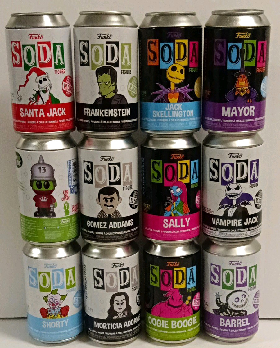 Funko Soda . Empty Cans Lot Of 12 PCs Lot #4