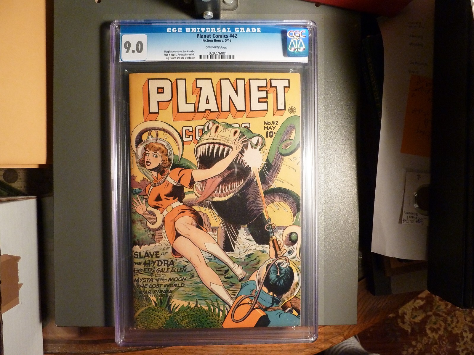 Planet Comics #42, 5/1946, CGC graded 9.0, Artists Murphy Anderson, Joe Cavallo.