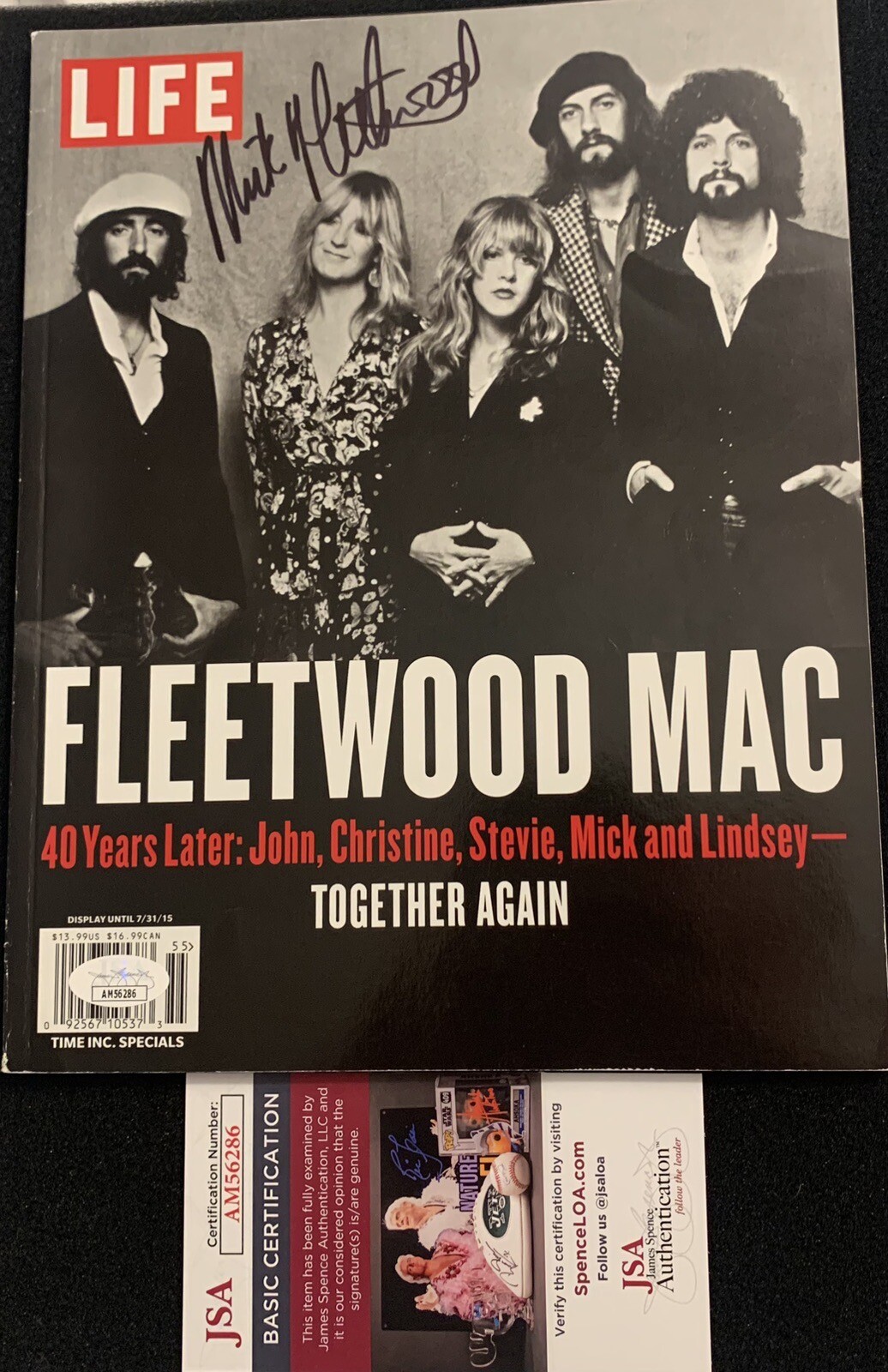 Mick Fleetwood SIGNED Life MAGAZINE JSA COA Fleetwood Mac AUTOGRAPH STEVIE NICKS