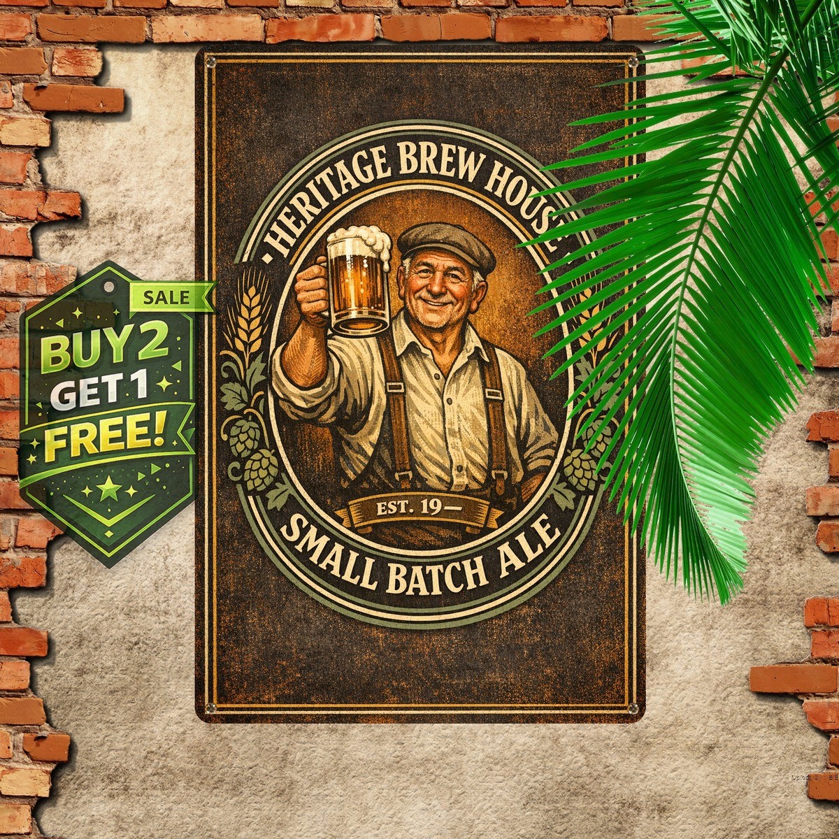 Franziskaner Weissbier Germany Beer Retro Metal Tin Sign 8x12