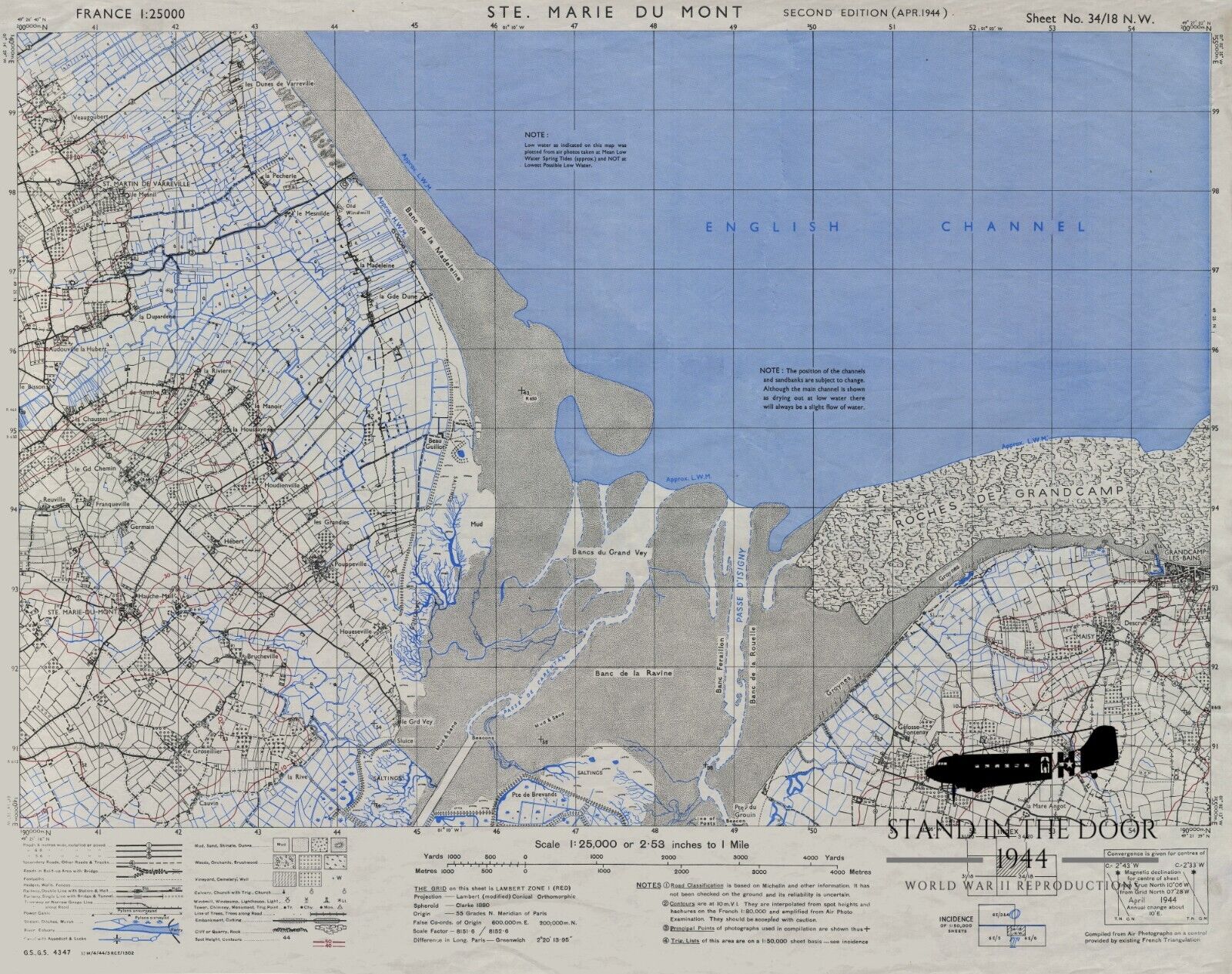 WW2 Normandy D-Day map 3 Ste Marie du Mont