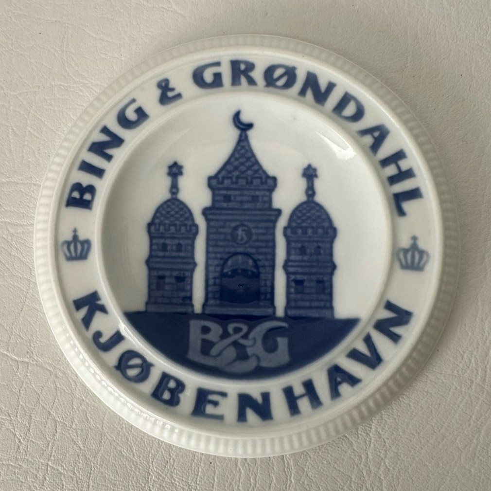 RARE Bing and Grondahl DEALER SIGN / Plate Vintage, 5.5\