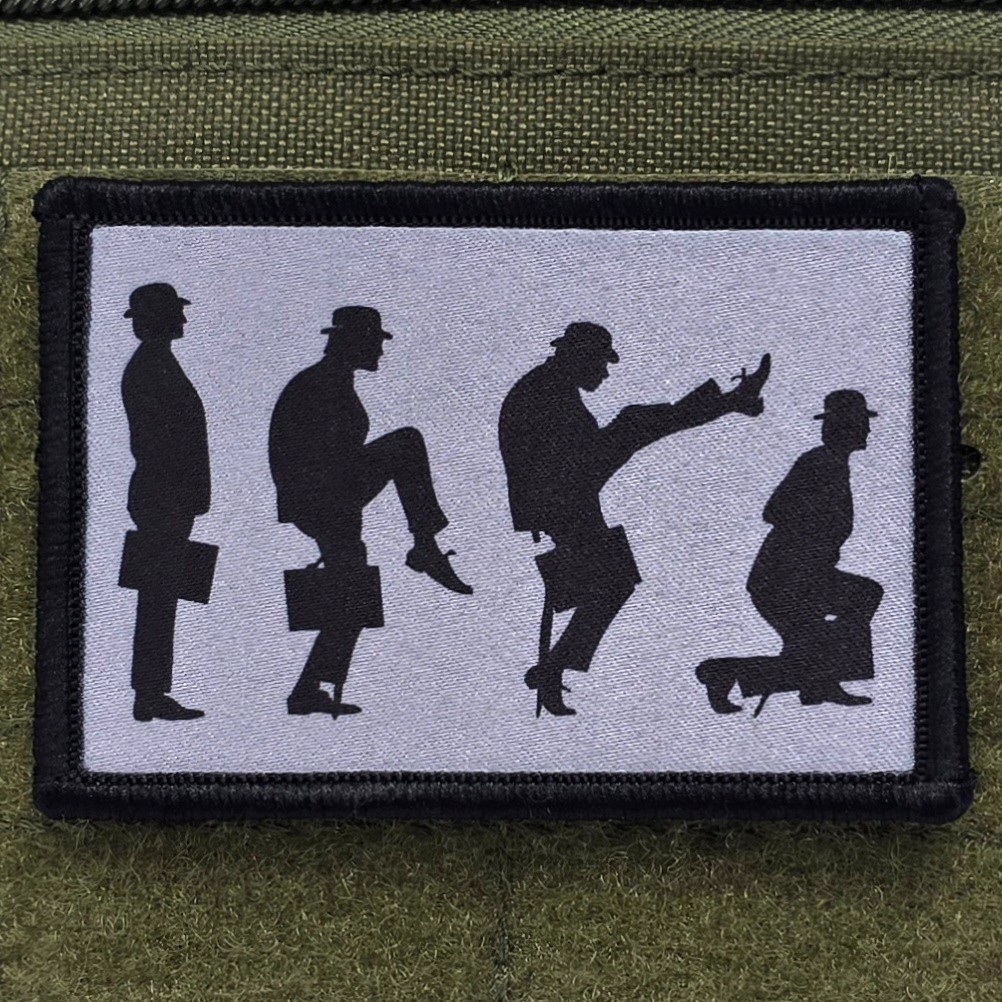 Monty Python Patch Silly Walks USA Made Tactical Hook & Loop 3x2