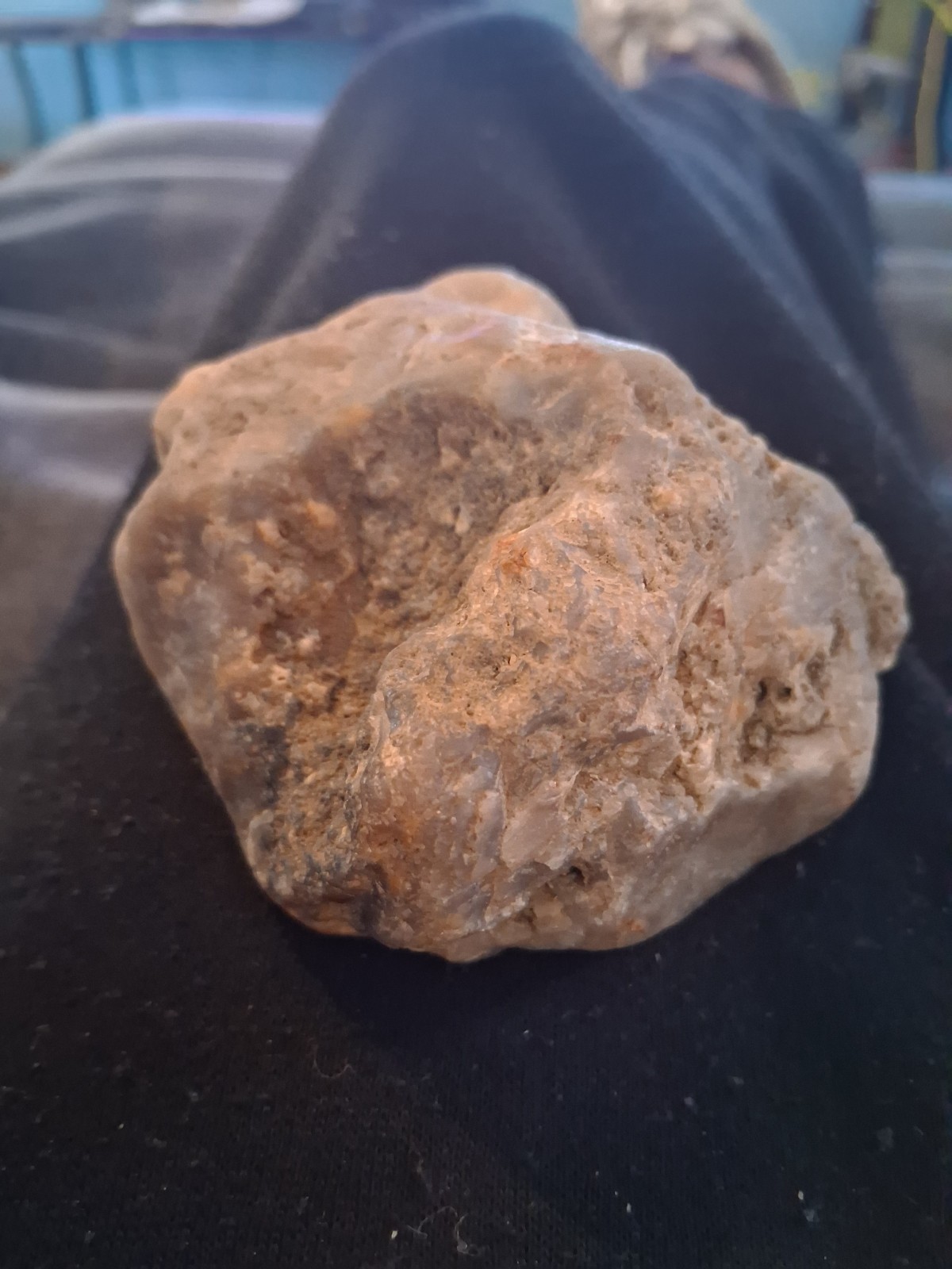 Weird Blue Translucent Chalcedony Agate Natural Mineral Specimen Chert Crystal