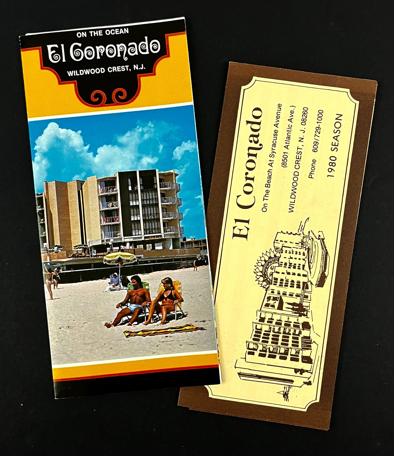 1980 El Coronado Wildwood Crest NJ Oceanside Hotel Vintage Travel Brochures