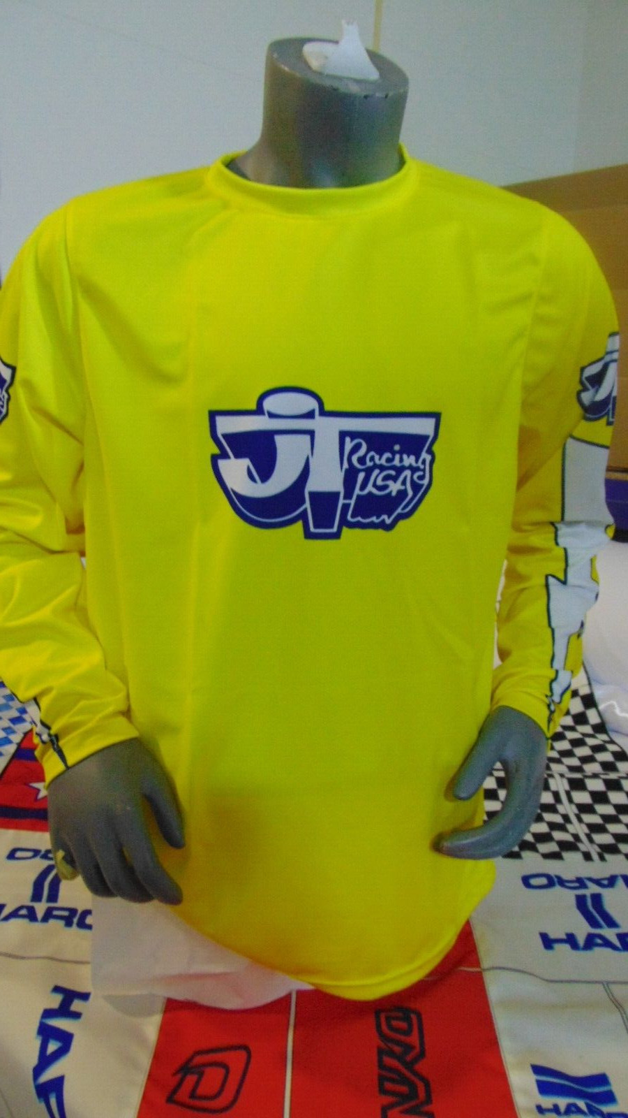 JT OLD SCHOOL BIKE JERSEY CLASSIC BMX JERSEY RACE BIKE SHIRT BMX VINTAGE XL YELL