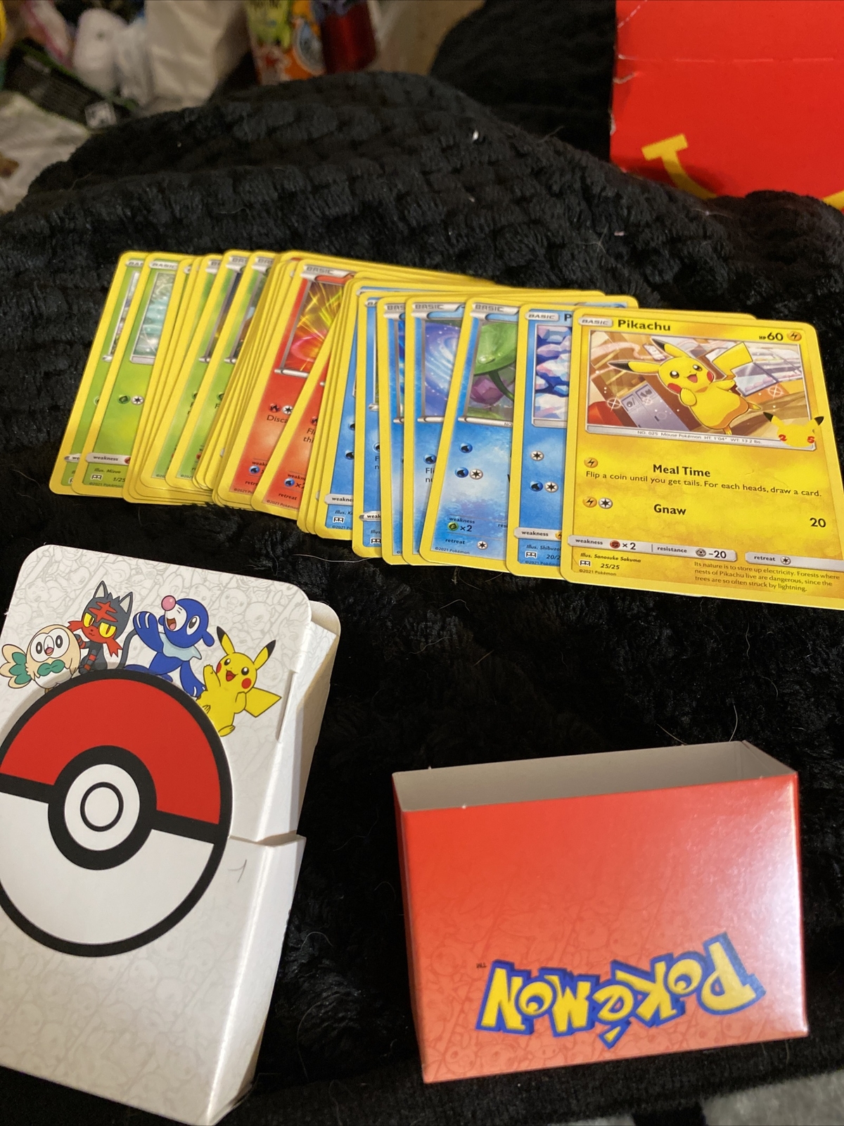 2021 McDonald’s Pokemon 25th Anniversary Card Complete Set In Hand Non Holo
