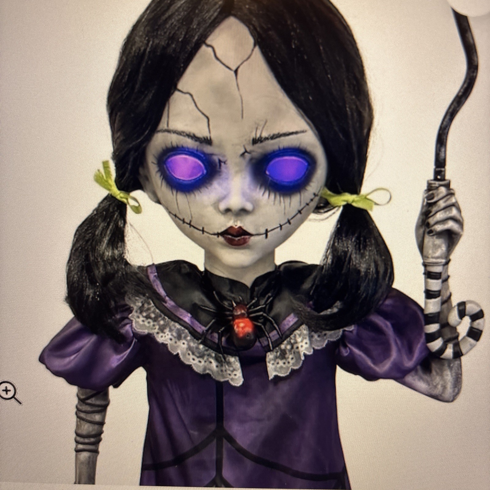 Haunted Living 5 FT Animated Spooky Doll with Umbrella Halloween Animatronic