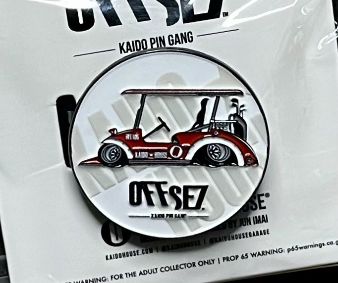 Kaido House Pin Gang x Offset Enamel Clip Red Golf Marker Golf Cart