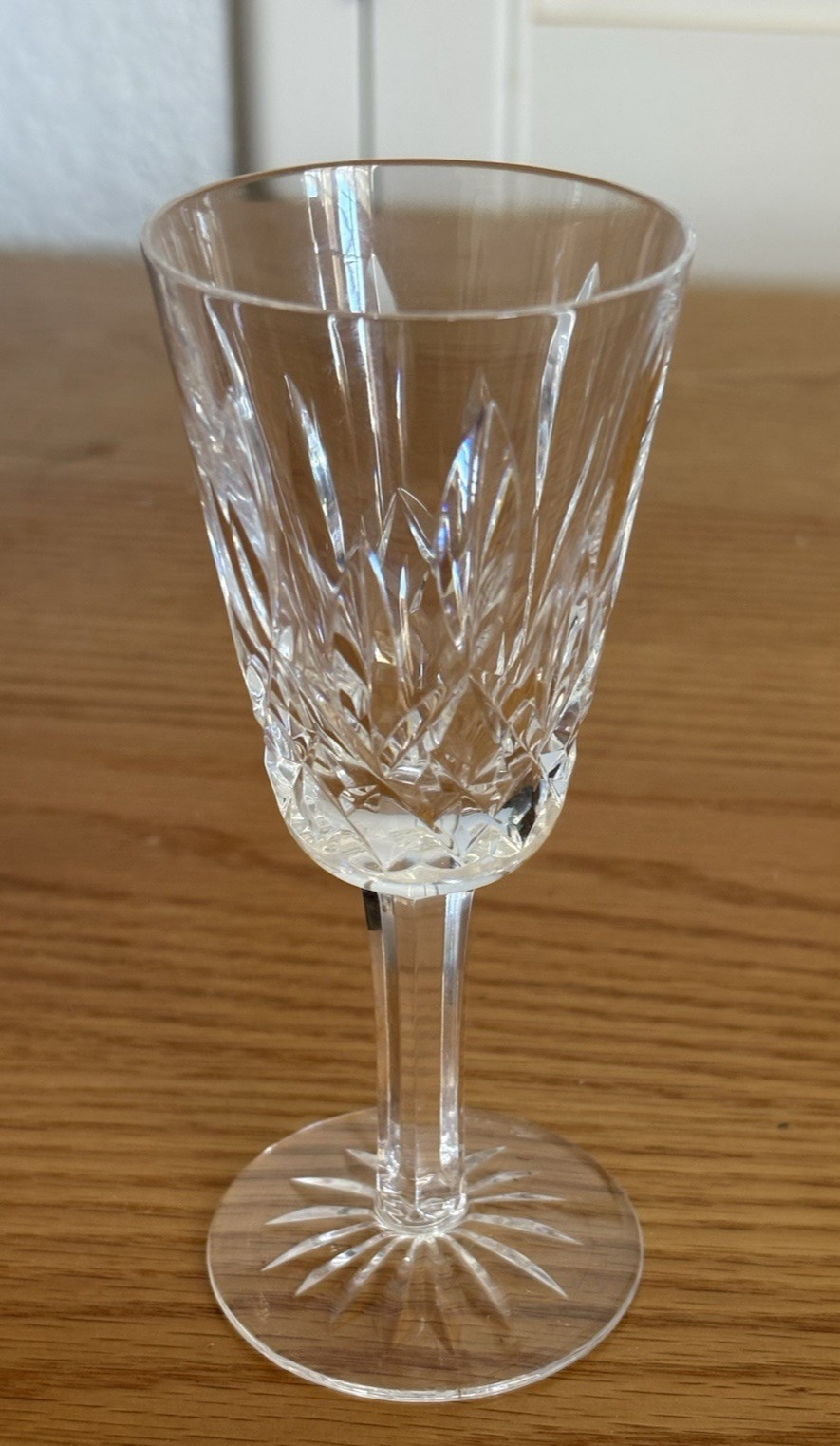 RARE VINTAGE 1990'S WATERFORD LISMORE SHERRY GLASS SIGNED BY JIM O'LEARY RARE VINTAGE 1990'S WATERFORD LISMORE SHERRY GLASS SIGNED BY JIM O'LEARY