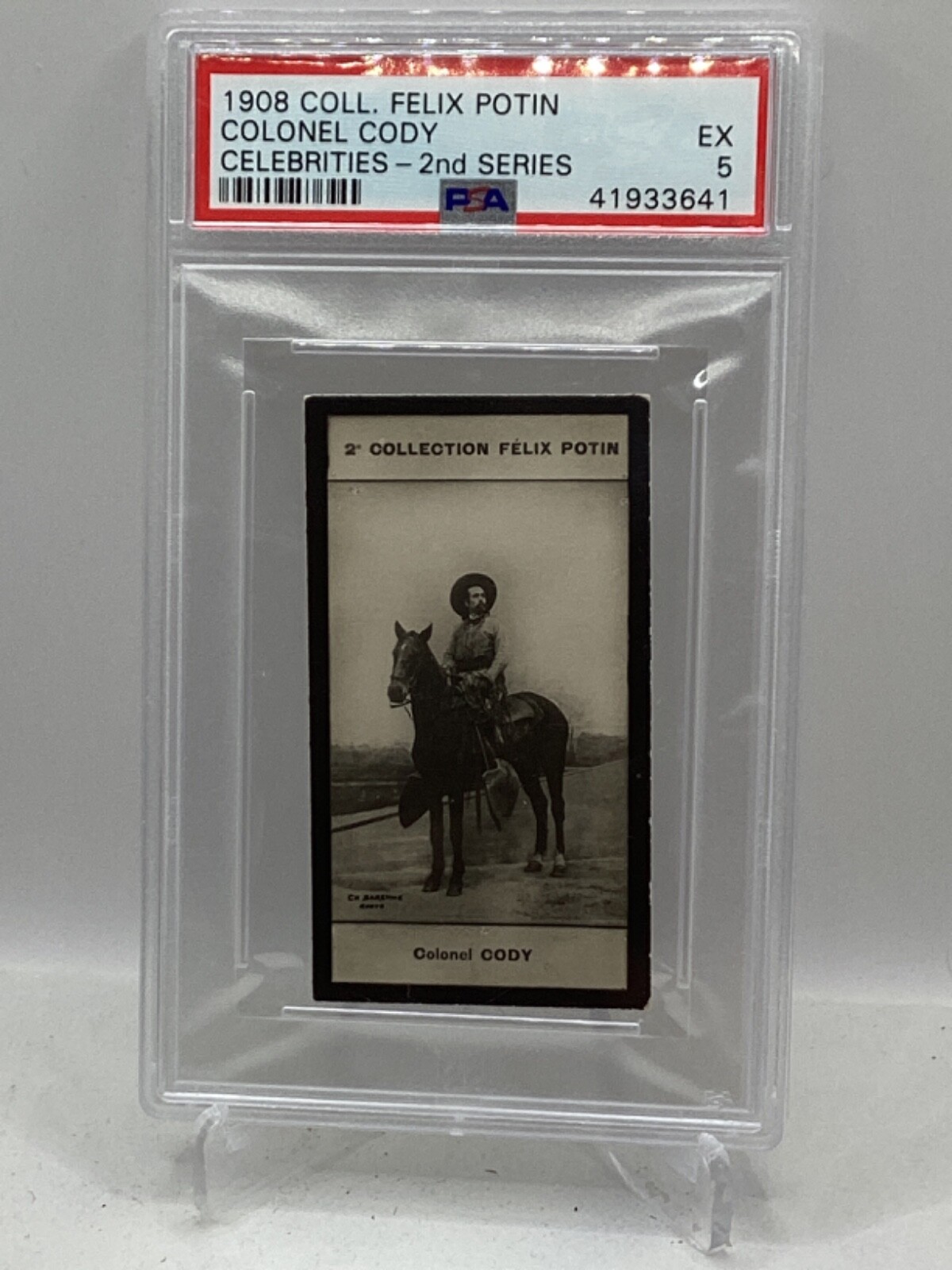1908 Felix Potin Celebrities 2nd Series Buffalo Bill Cody PSA 5 (6 graded higher