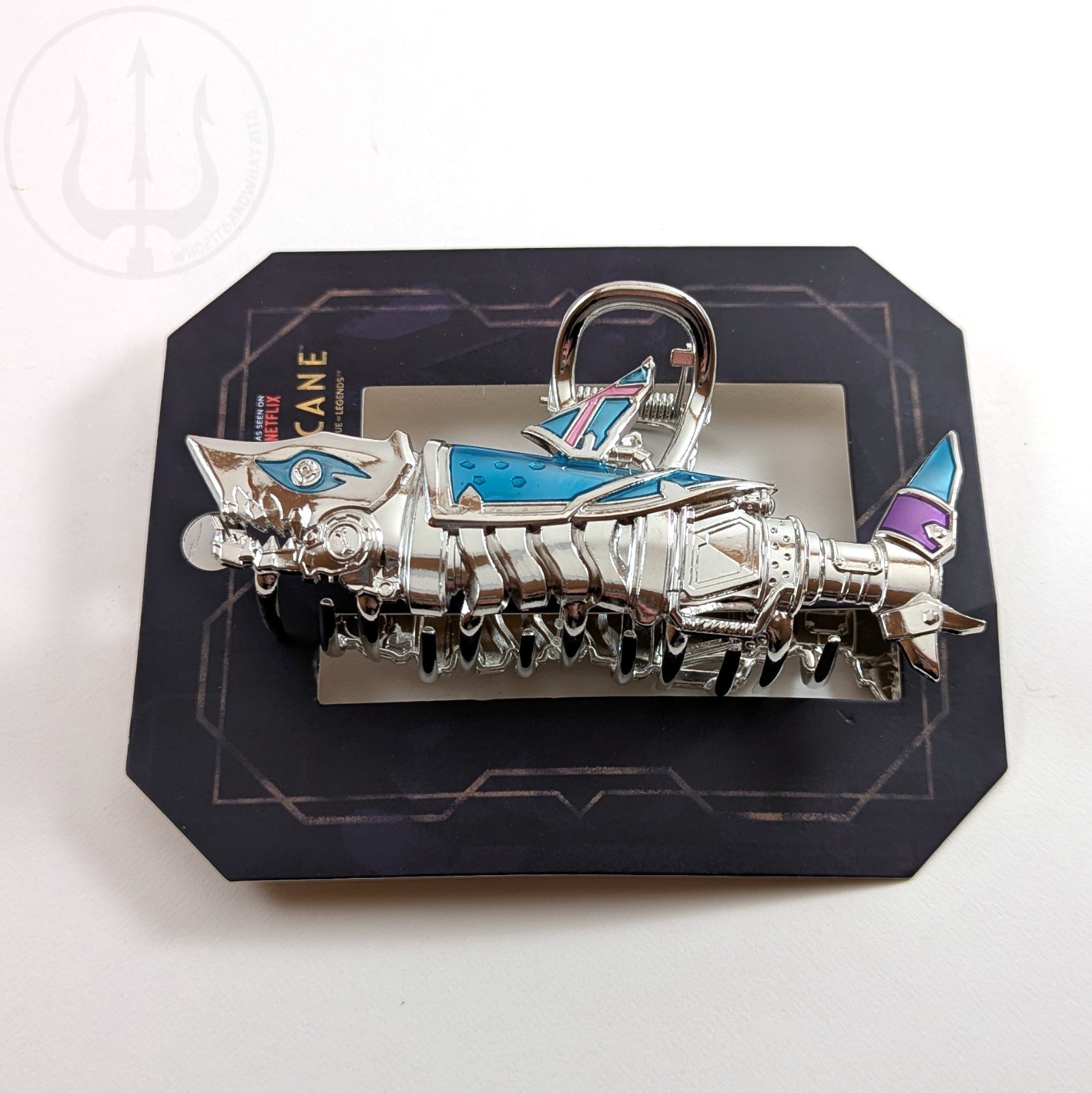 Arcane Jinx Fishbones Rocket Launcher Claw Hair Clip LOL League of Legends