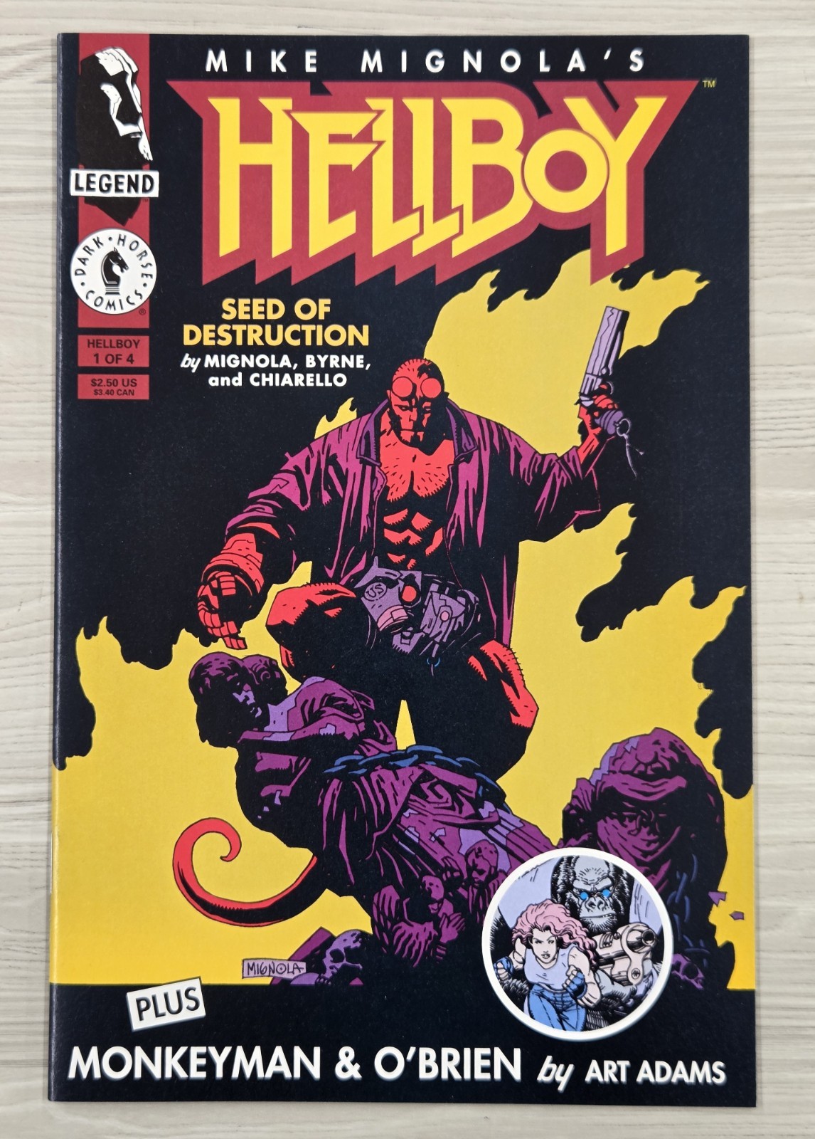 Hellboy: Seed of Destruction #1 Dark Horse Comics 1994, 1st solo Hellboy in FN+