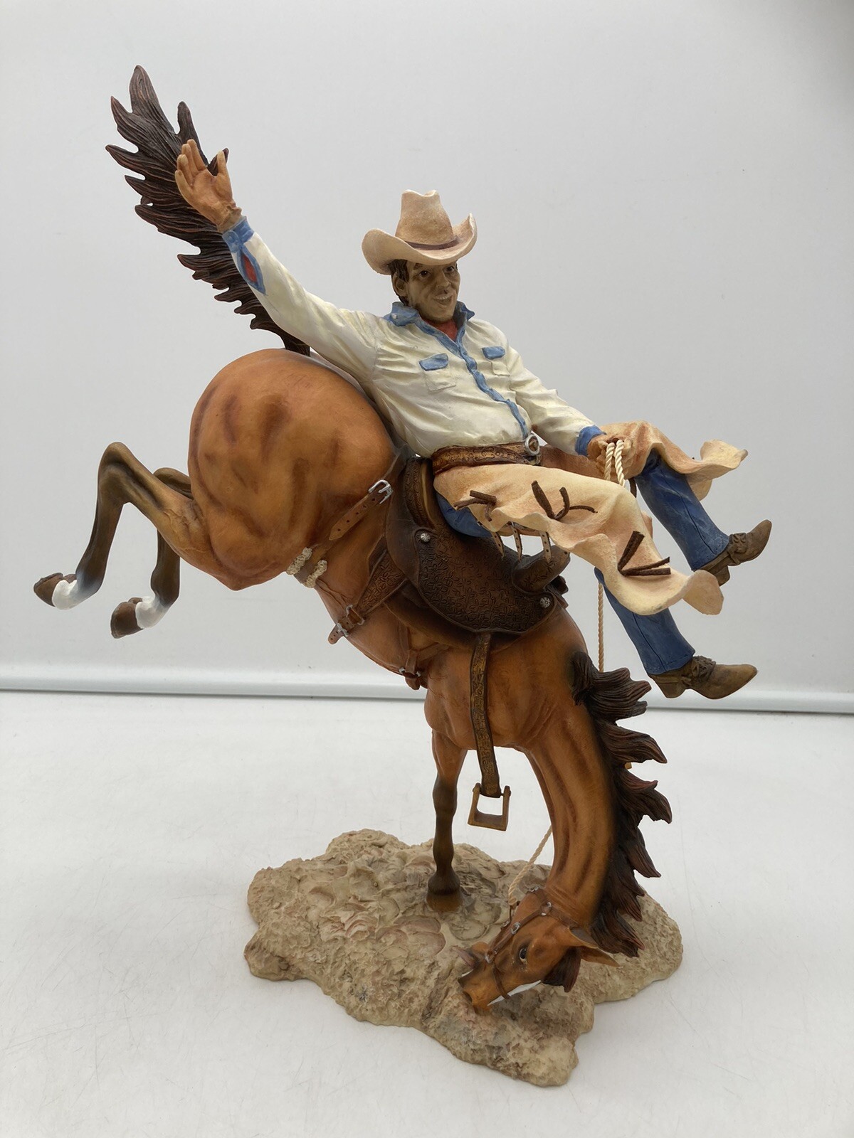 BOEHM 2005 Sculpture for Home Interior  GET OFF MY BACK Bucking Bronco 12670-05