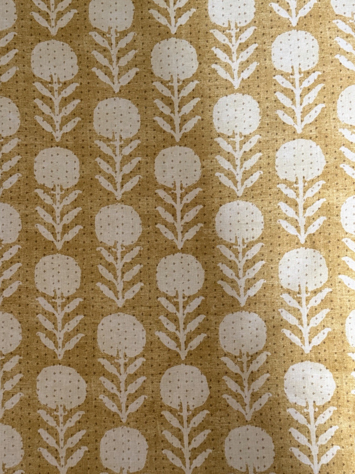 McLaurin & Piercy Zinnia in Goldenrod Fabric 7 Yards
