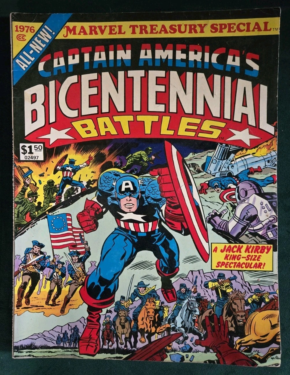 Marvel Treasury Special:Captain America\'s Bicentennial Battles #1 By Jack Kirby Marvel Treasury Special:Captain America\'s Bicentennial Battles #1 By Jack Kirby
