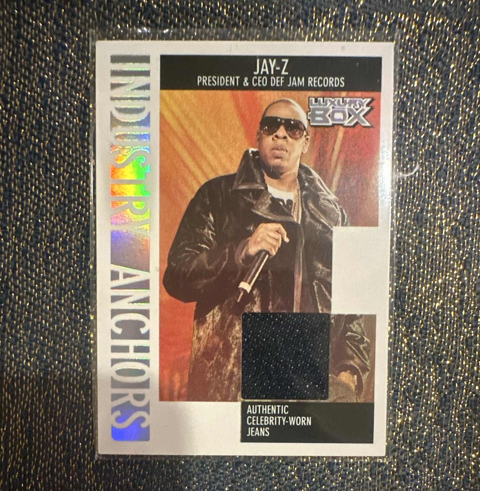 Topps 2005-06 Luxury Box Jay-Z Industry Anchors Jeans Relic IAR-JZ2 /279