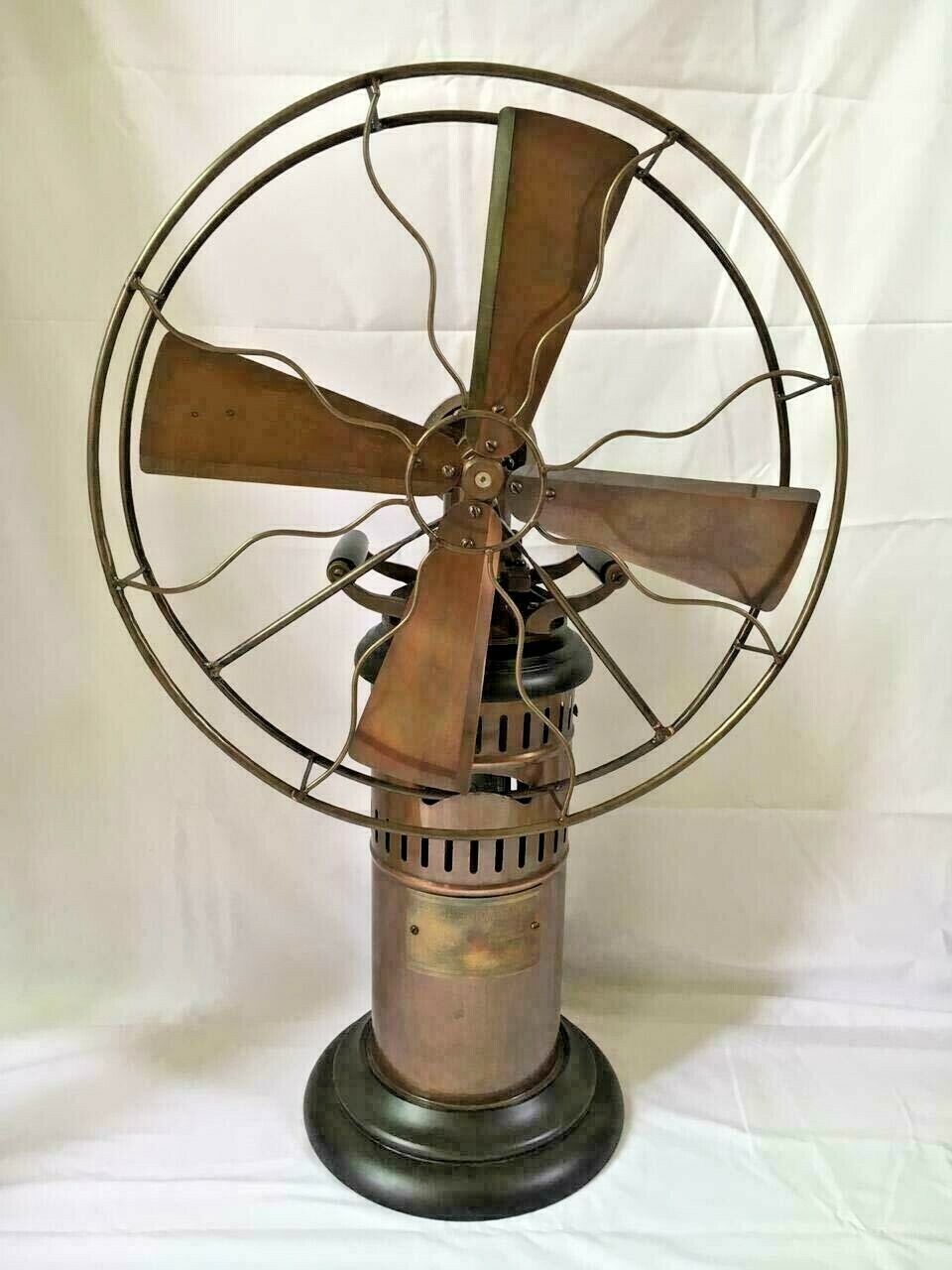 Working Steam engine Operated Fan Antique Kerosene oil Working Collectibles Fan