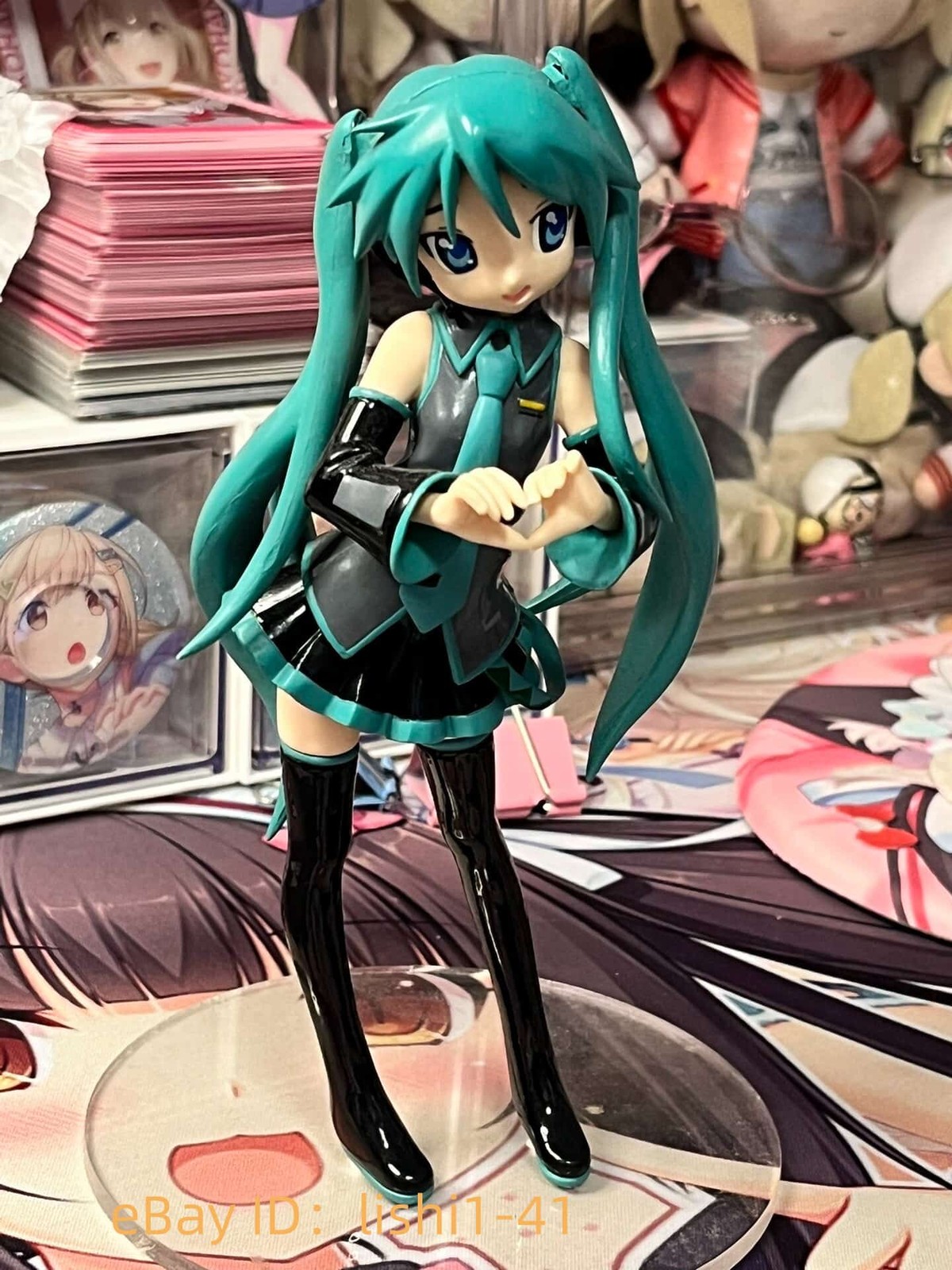 USEDSEGA Lucky Star Kagami Hiiragi Miku Cosplay Figure 17cm Japan Prize In Hand