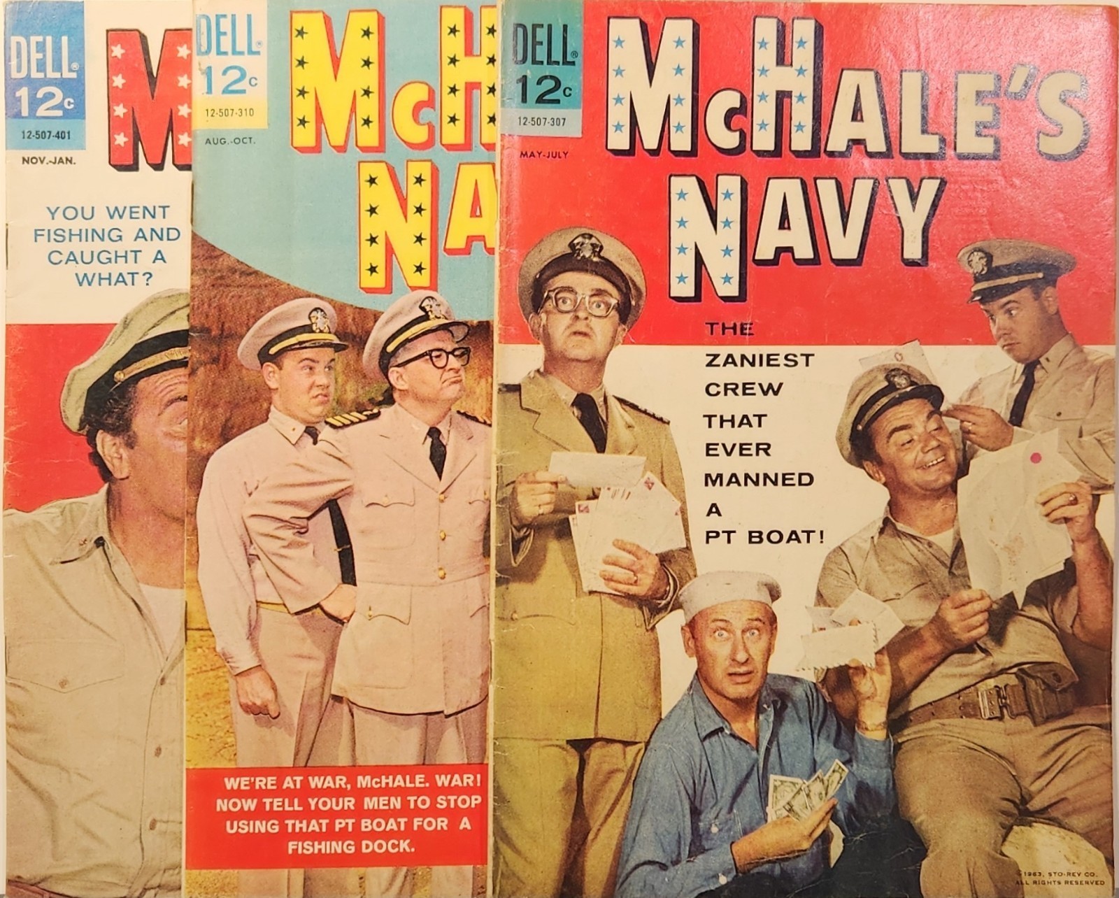 Mchale\'s Navy complete set lot 1,2,3 Dell Very High Grade 1963 TV RARE Mchale\'s Navy complete set lot 1,2,3 Dell Very High Grade 1963 TV RARE